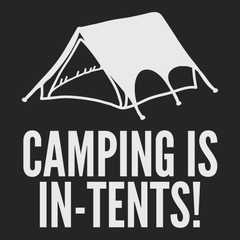 Camping Is In-Tents T-Shirt BLACK