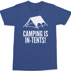Camping Is In-Tents T-Shirt BLUE