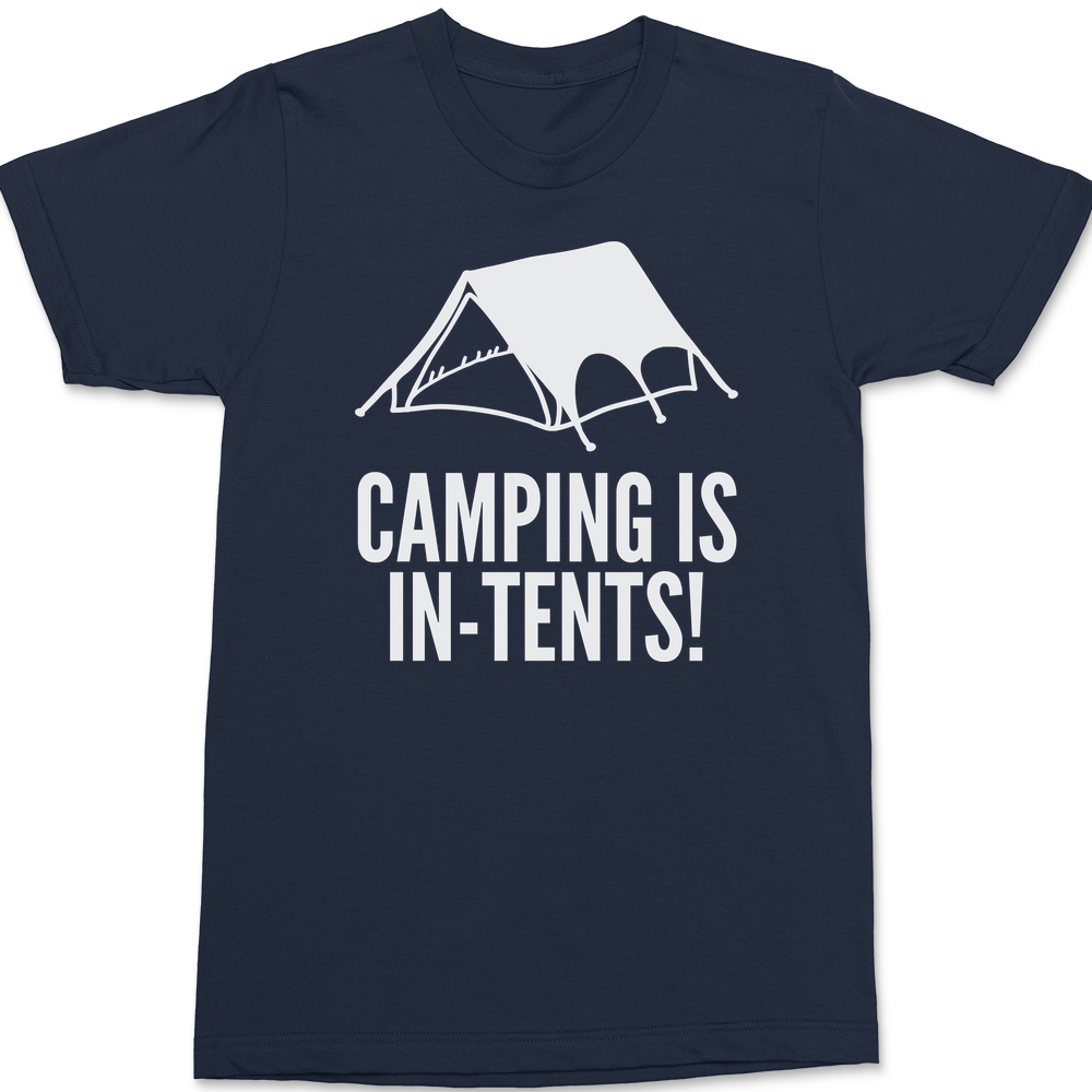 Camping Is In-Tents T-Shirt Navy