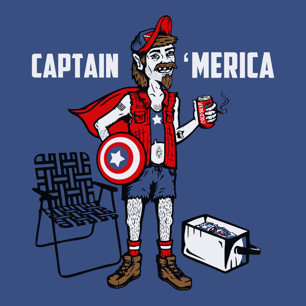 Captain 'Merica T-Shirt BLUE
