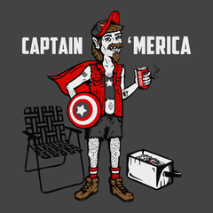 Captain 'Merica T-Shirt CHARCOAL