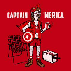 Captain 'Merica T-Shirt RED