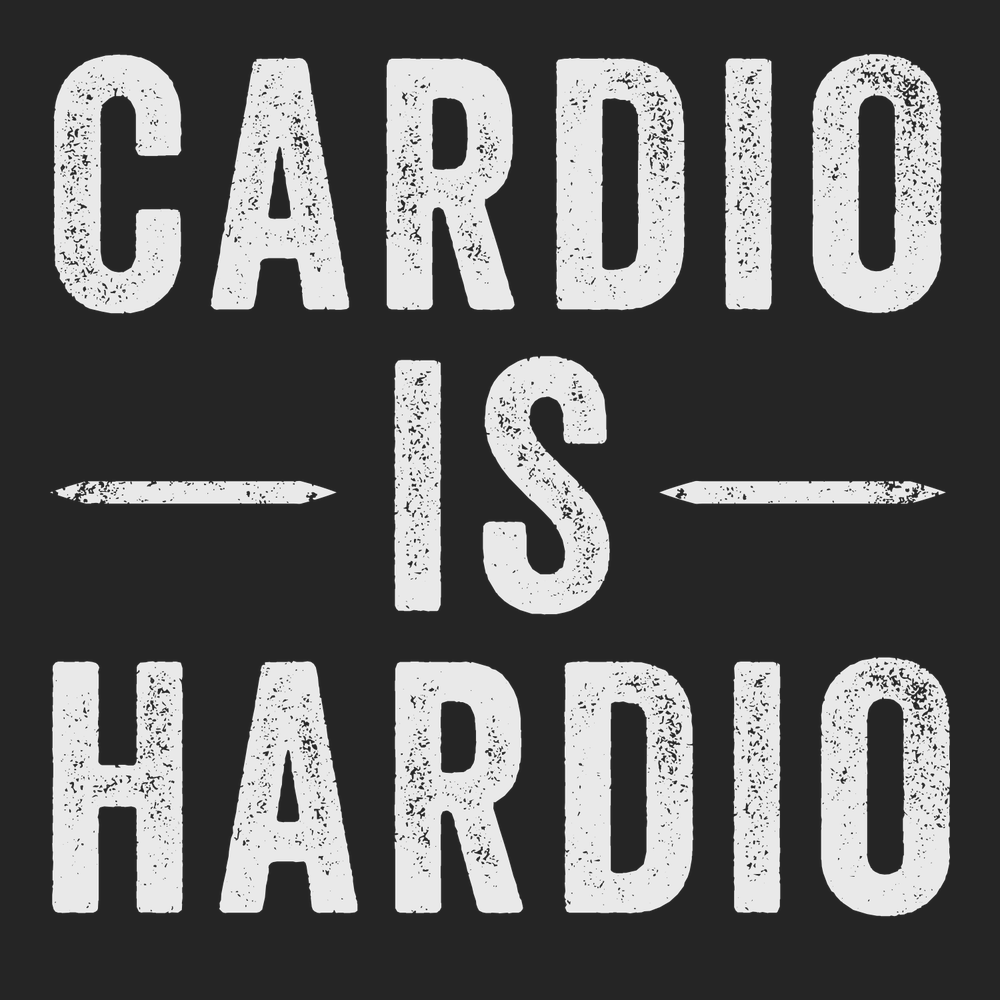 Cardio Is Hardio T-Shirt BLACK