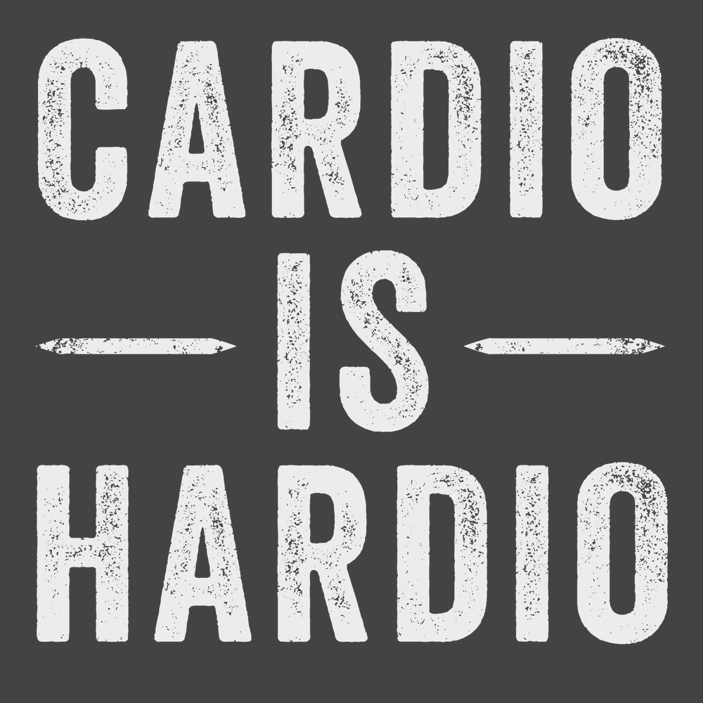Cardio Is Hardio T-Shirt CHARCOAL