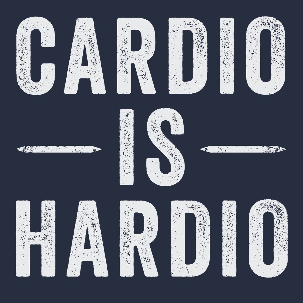 Cardio Is Hardio T-Shirt Navy
