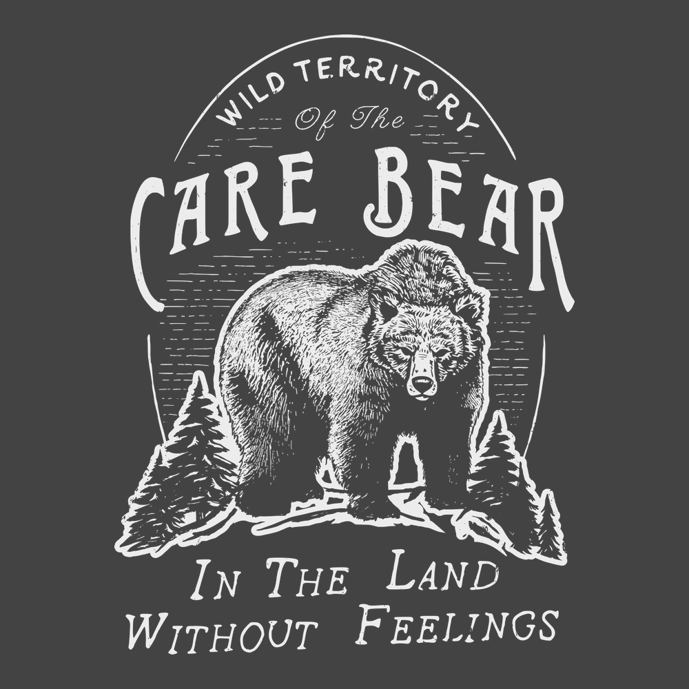 Care Bear In The Wild T-Shirt CHARCOAL