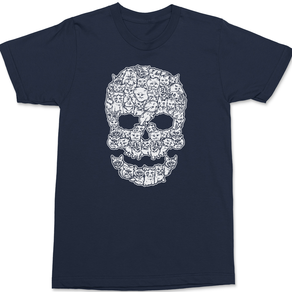 Cats Skull T-Shirt NAVY
