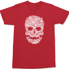 Cats Skull T-Shirt RED