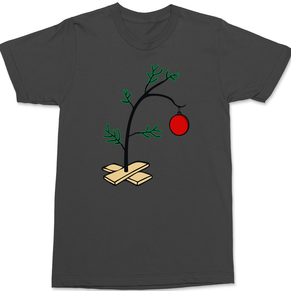 Charlie Brown Christmas Tree T-Shirt CHARCOAL
