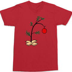 Charlie Brown Christmas Tree T-Shirt RED