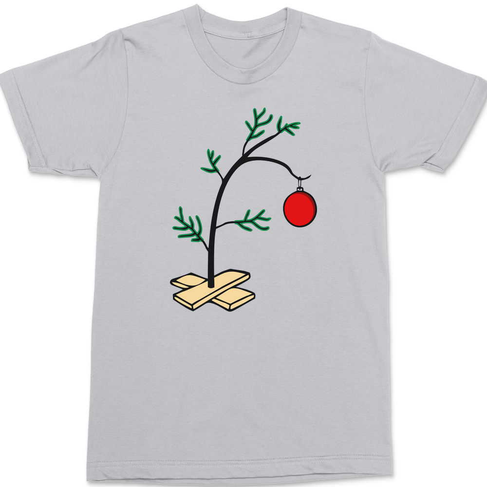 Charlie Brown Christmas Tree T-Shirt SILVER