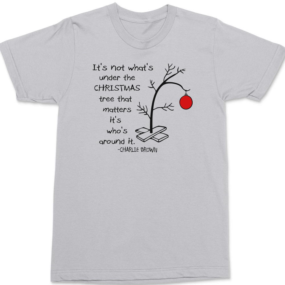 Charlie Brown Quote T-Shirt SILVER