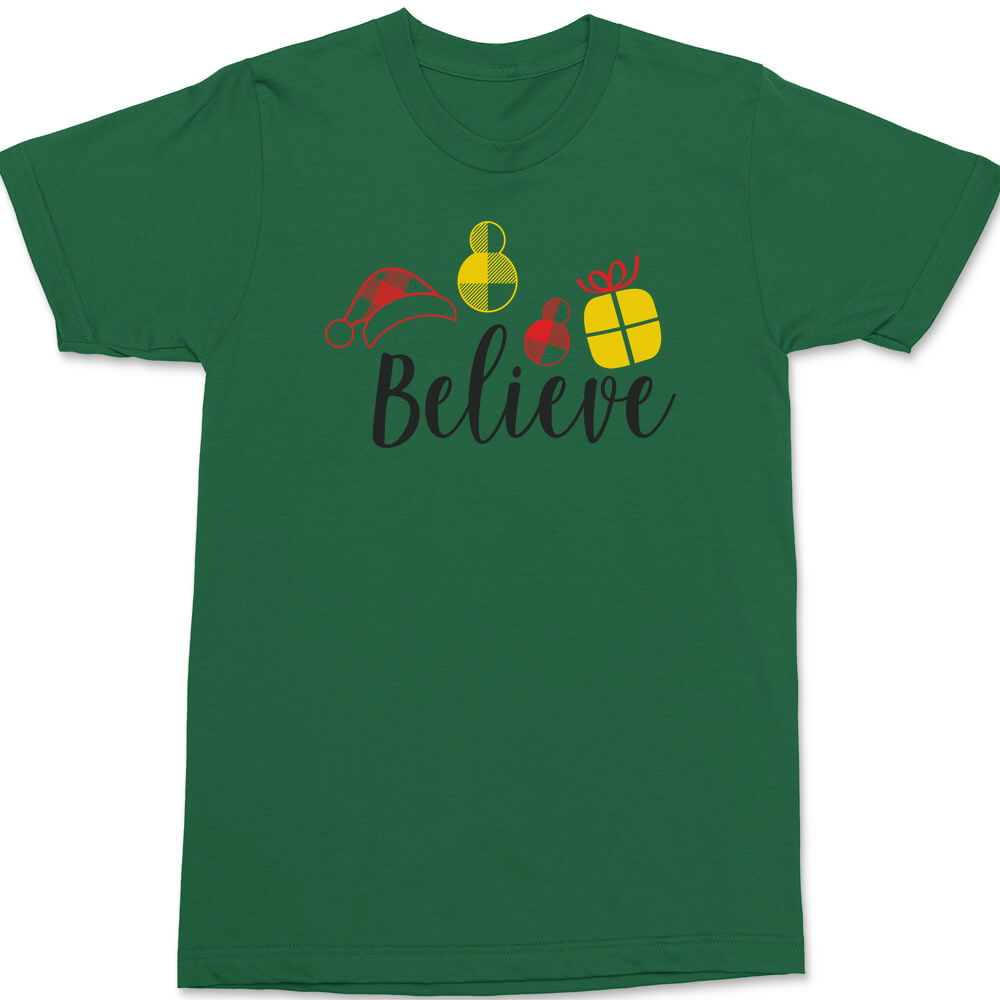 Christmas Believe T-Shirt GREEN
