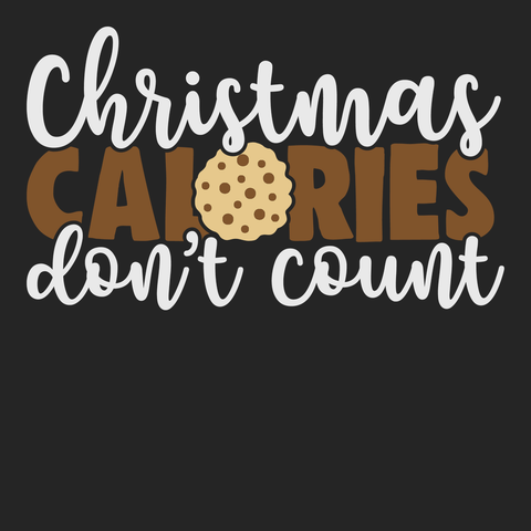Christmas Calories Don't Count T-Shirt BLACK