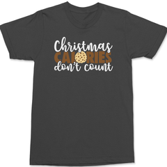 Christmas Calories Don't Count T-Shirt CHARCOAL