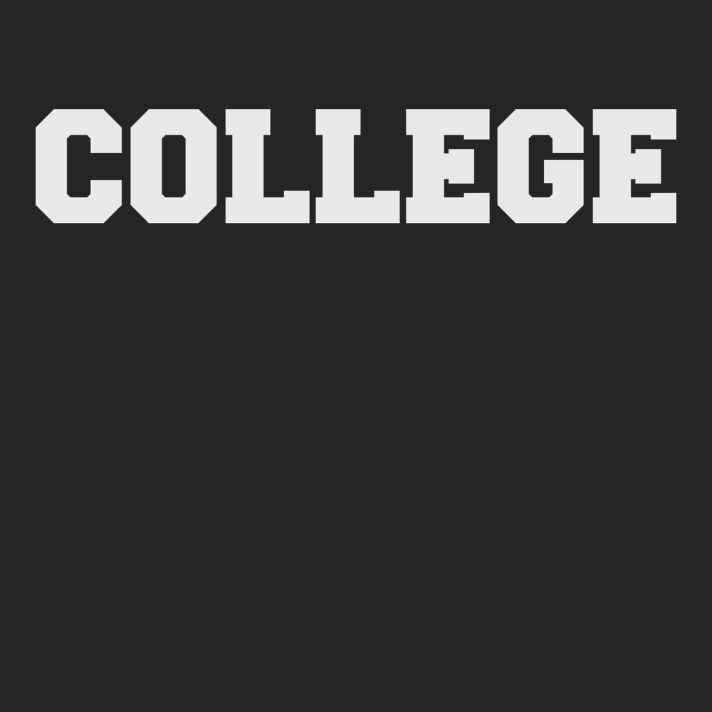 College T-Shirt BLACK