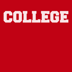 College T-Shirt RED