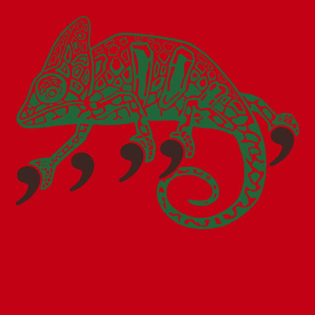 Comma Chameleon T-Shirt RED