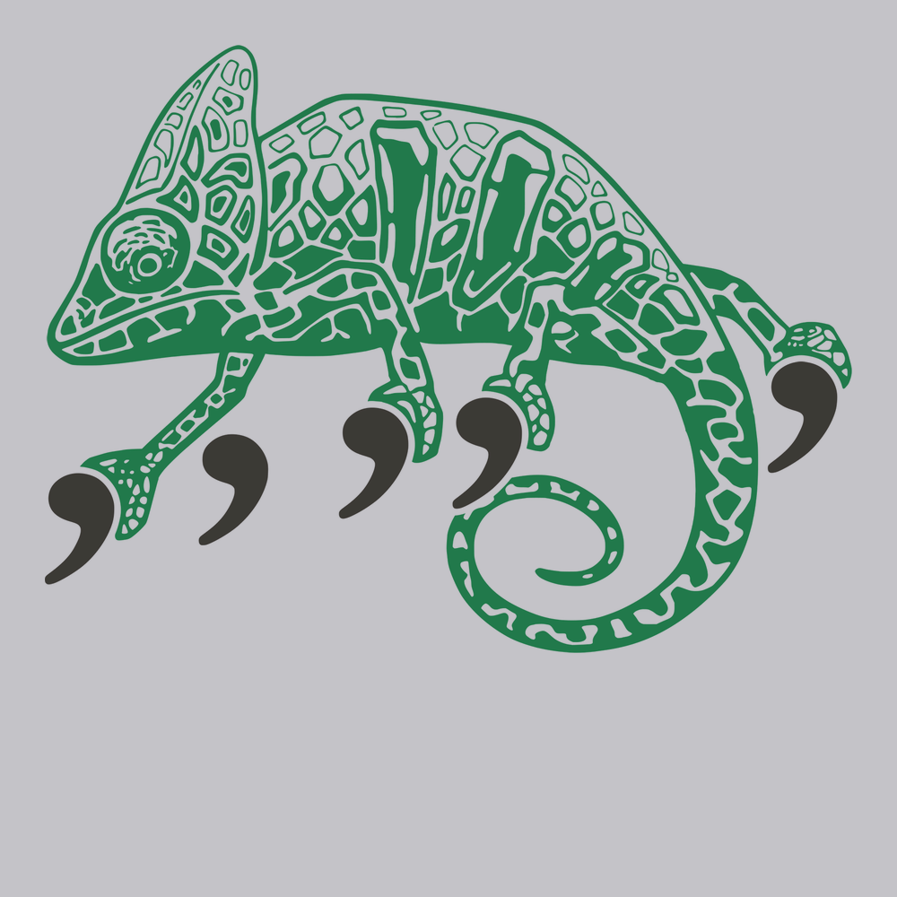 Comma Chameleon T-Shirt SILVER