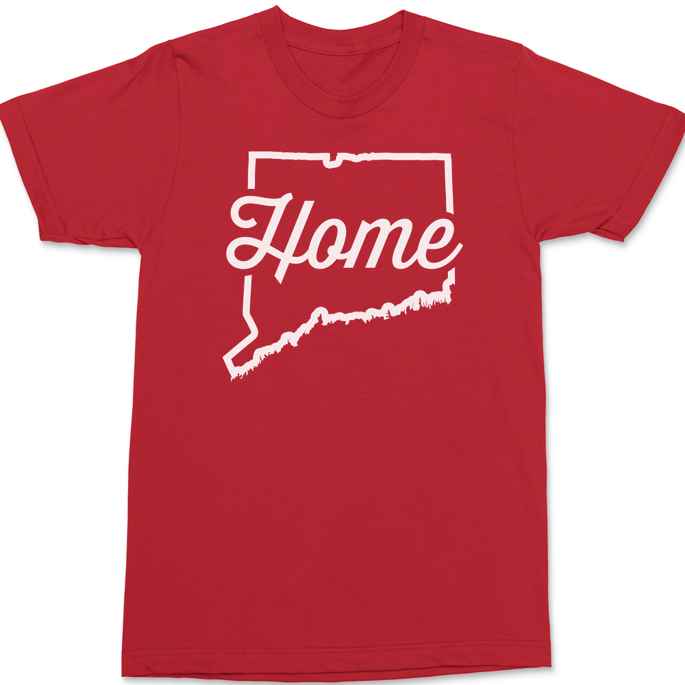 Connecticut Home T-Shirt RED