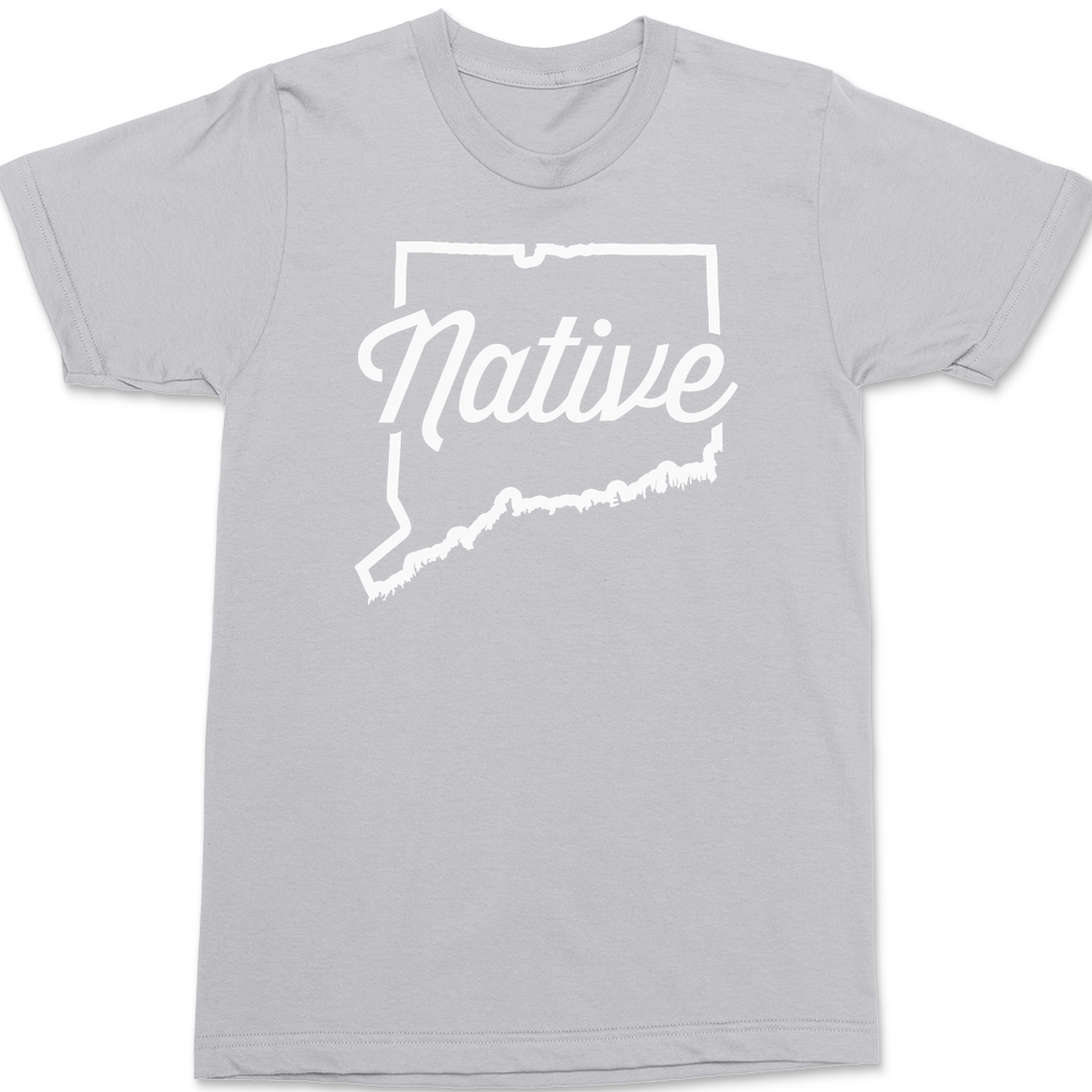 Connecticut Native T-Shirt SILVER
