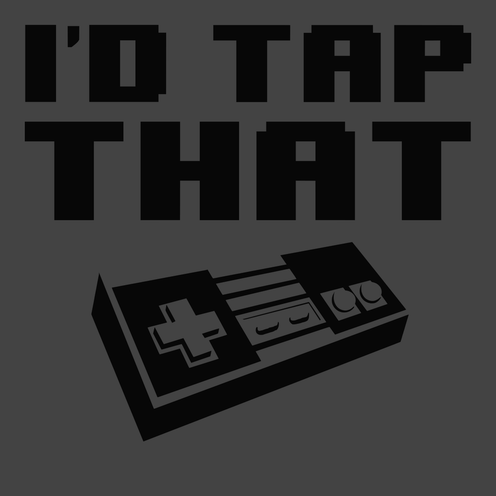 Controller I'd Tap That T-Shirt CHARCOAL