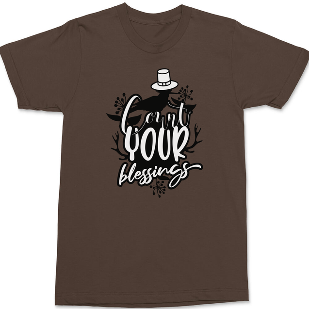 Count Your Blessings T-Shirt BROWN