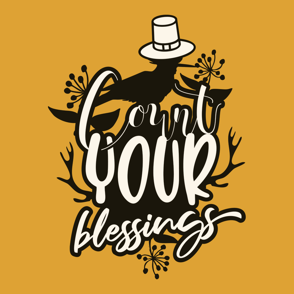 Count Your Blessings T-Shirt GOLD