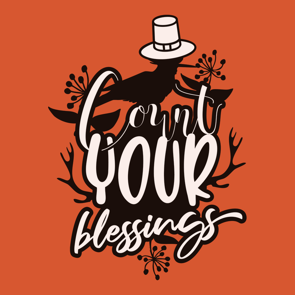 Count Your Blessings T-Shirt ORANGE