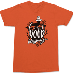 Count Your Blessings T-Shirt ORANGE