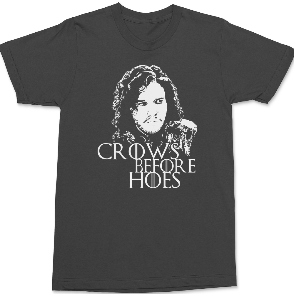 Crows Before Hoes T-Shirt CHARCOAL