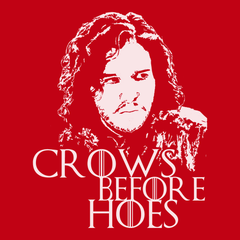 Crows Before Hoes T-Shirt RED