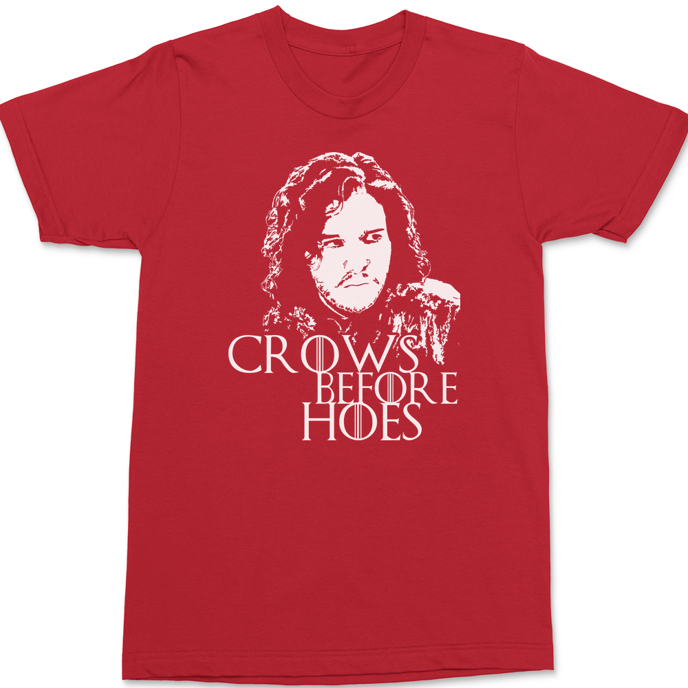 Crows Before Hoes T-Shirt RED
