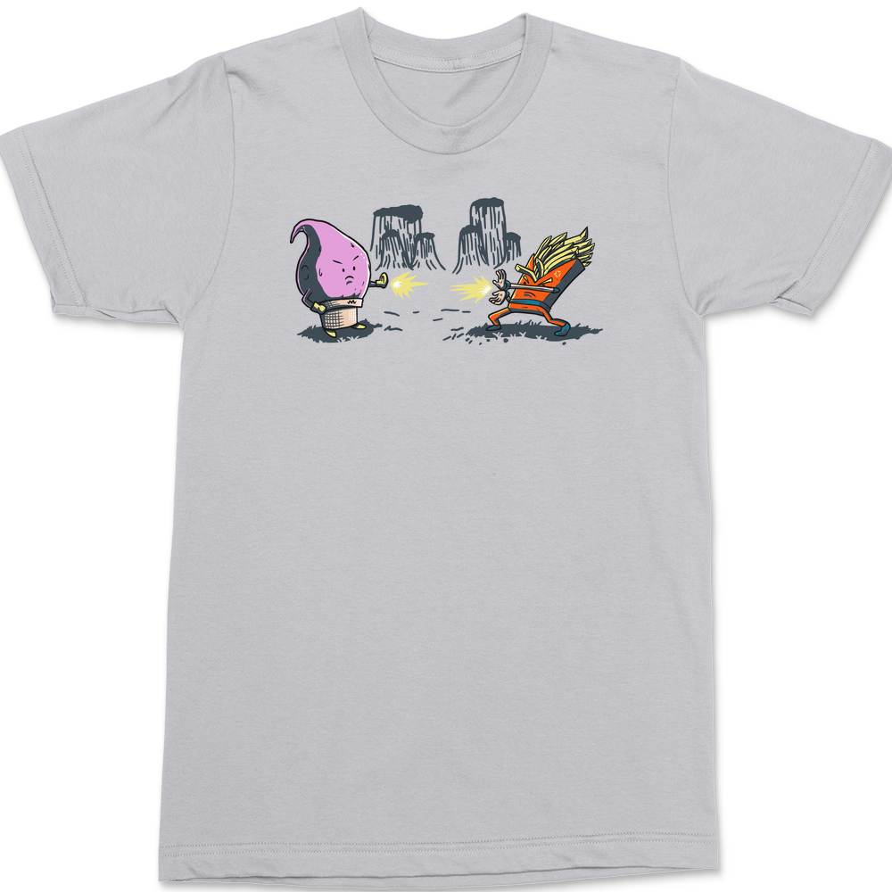 DBZ Food Fight T-Shirt SILVER