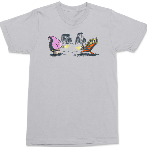 DBZ Food Fight T-Shirt SILVER
