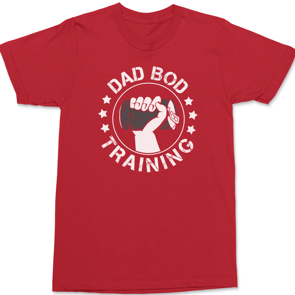 Dad Bod Training T-Shirt RED
