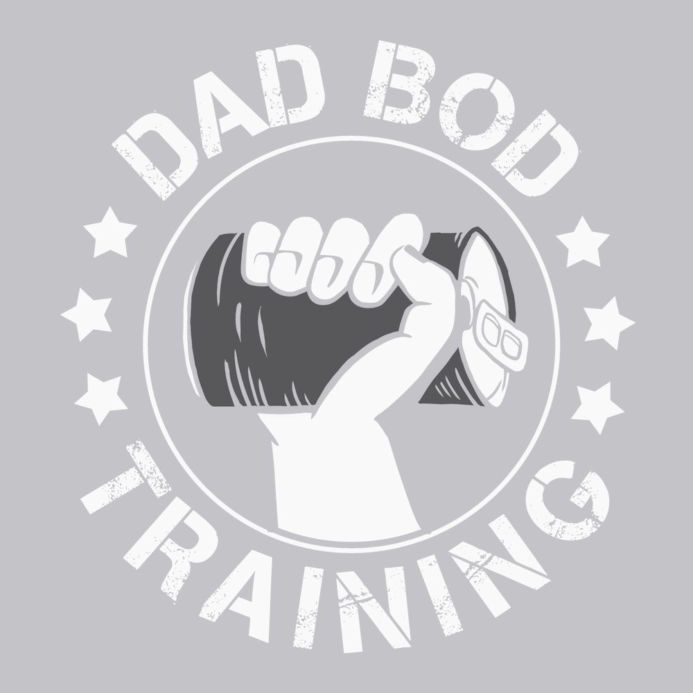 Dad Bod Training T-Shirt SILVER