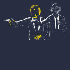 Daft Punk Pulp Fiction T-Shirt Navy