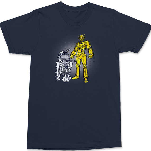 Dalek and Cyberman T-Shirt NAVY