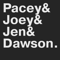 Dawson's Creek Names T-Shirt BLACK