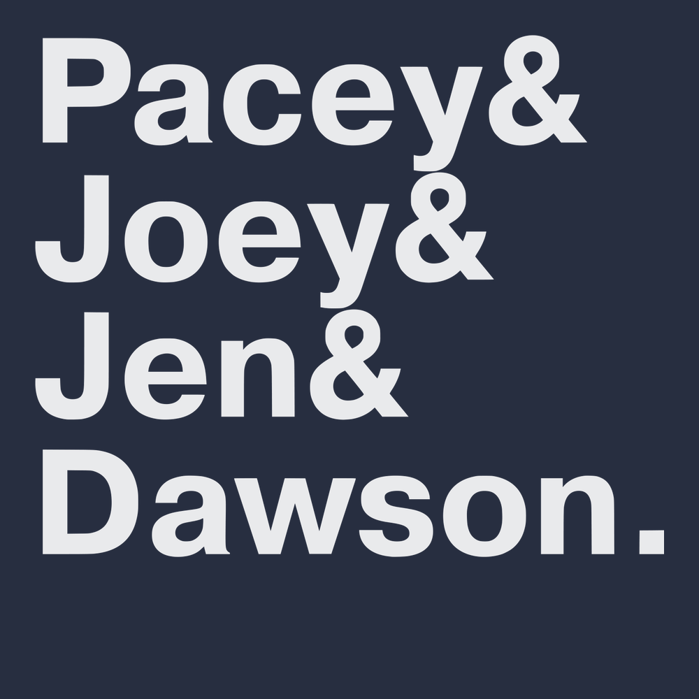 Dawson's Creek Names T-Shirt NAVY