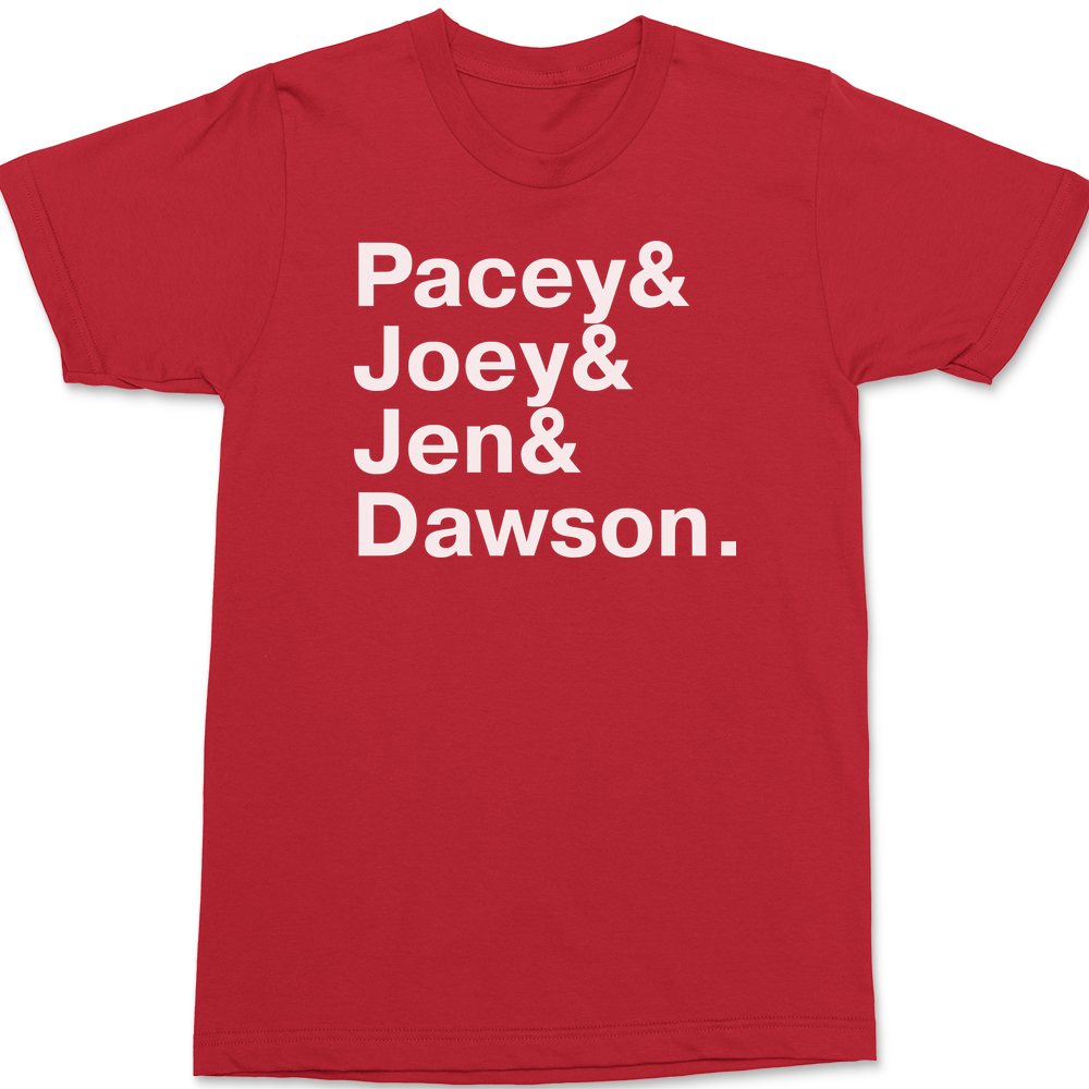 Dawson's Creek Names T-Shirt RED