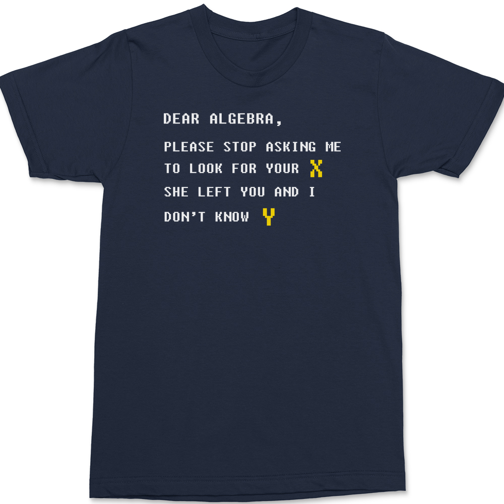 Dear Algebra T-Shirt Navy