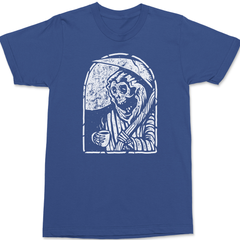 Death Prefers Decaf T-Shirt BLUE