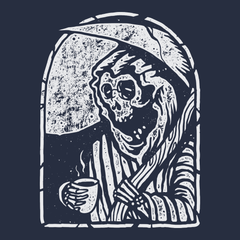 Death Prefers Decaf T-Shirt NAVY