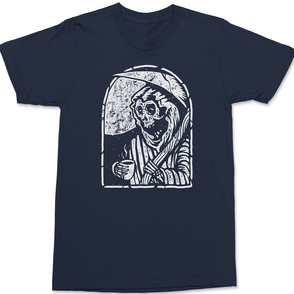 Death Prefers Decaf T-Shirt NAVY