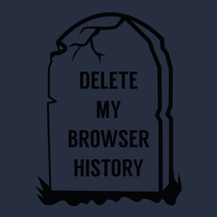Delete My Browser History T-Shirt NAVY