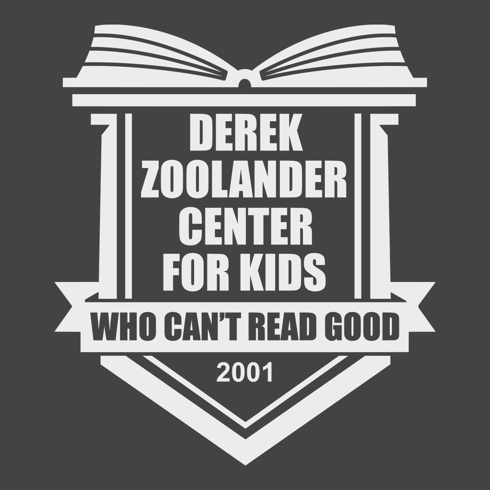 Derek Zoolander's School For Kids T-Shirt CHARCOAL