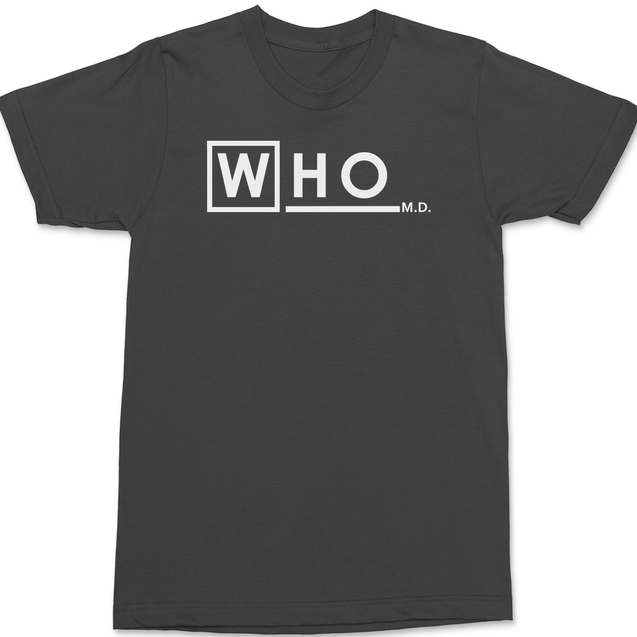 Doctor Who MD T-Shirt CHARCOAL