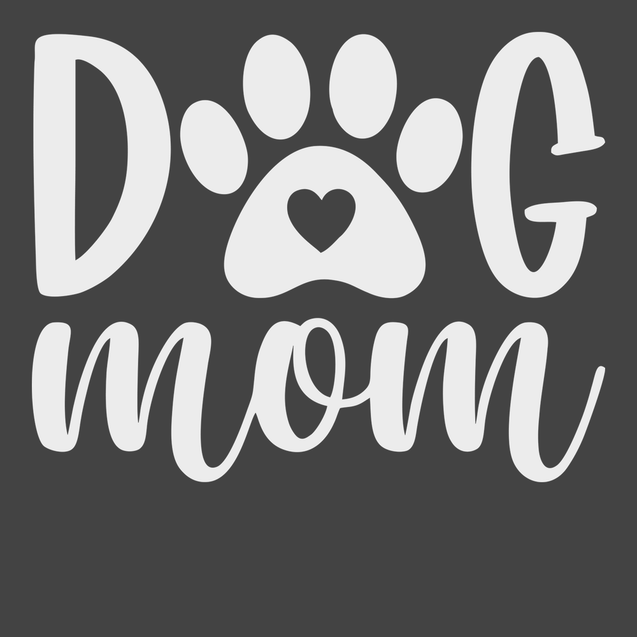 Dog Mom T-Shirt CHARCOAL